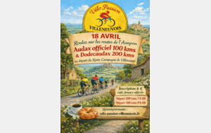 Audax 100 km initiation / Dodécaudax Villeneuve